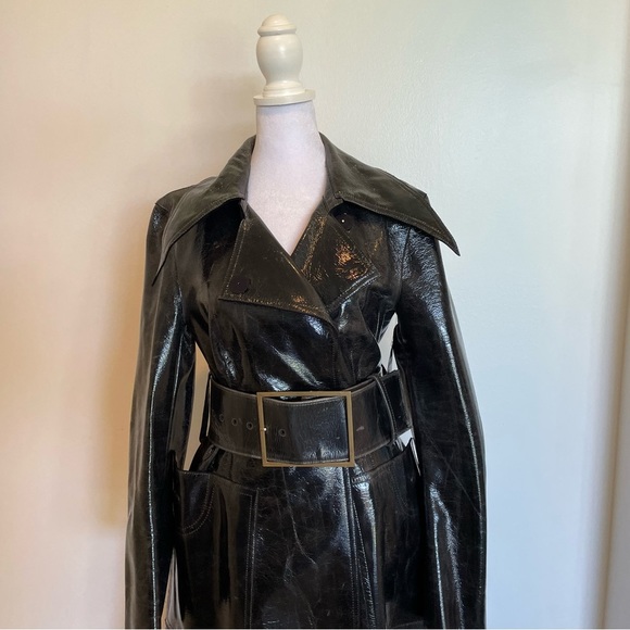 RŪH Faux Leather Trench Size EU 40 / US 10 or Medium - Picture 3 of 9